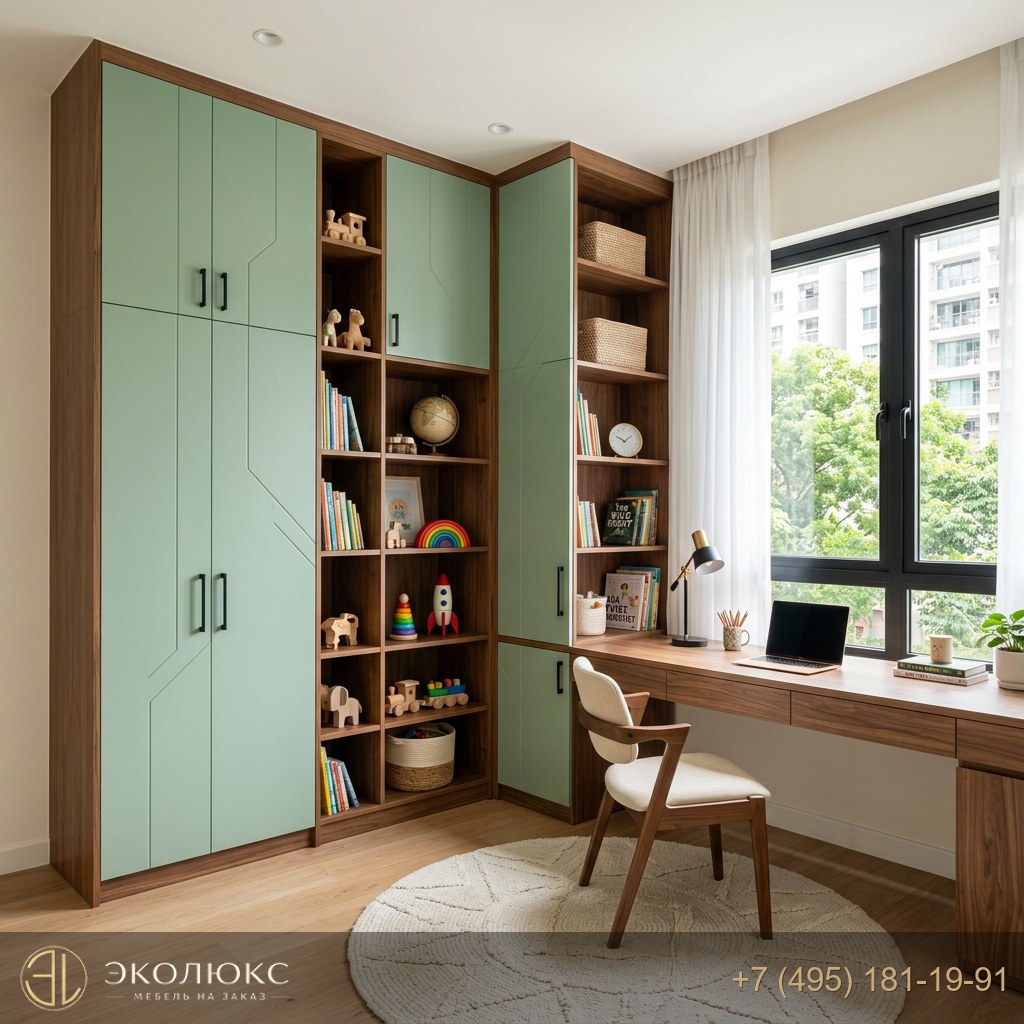 Детская мебель Максиус со встроенным столом